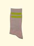 Socken - Rosa gelbe Streifen