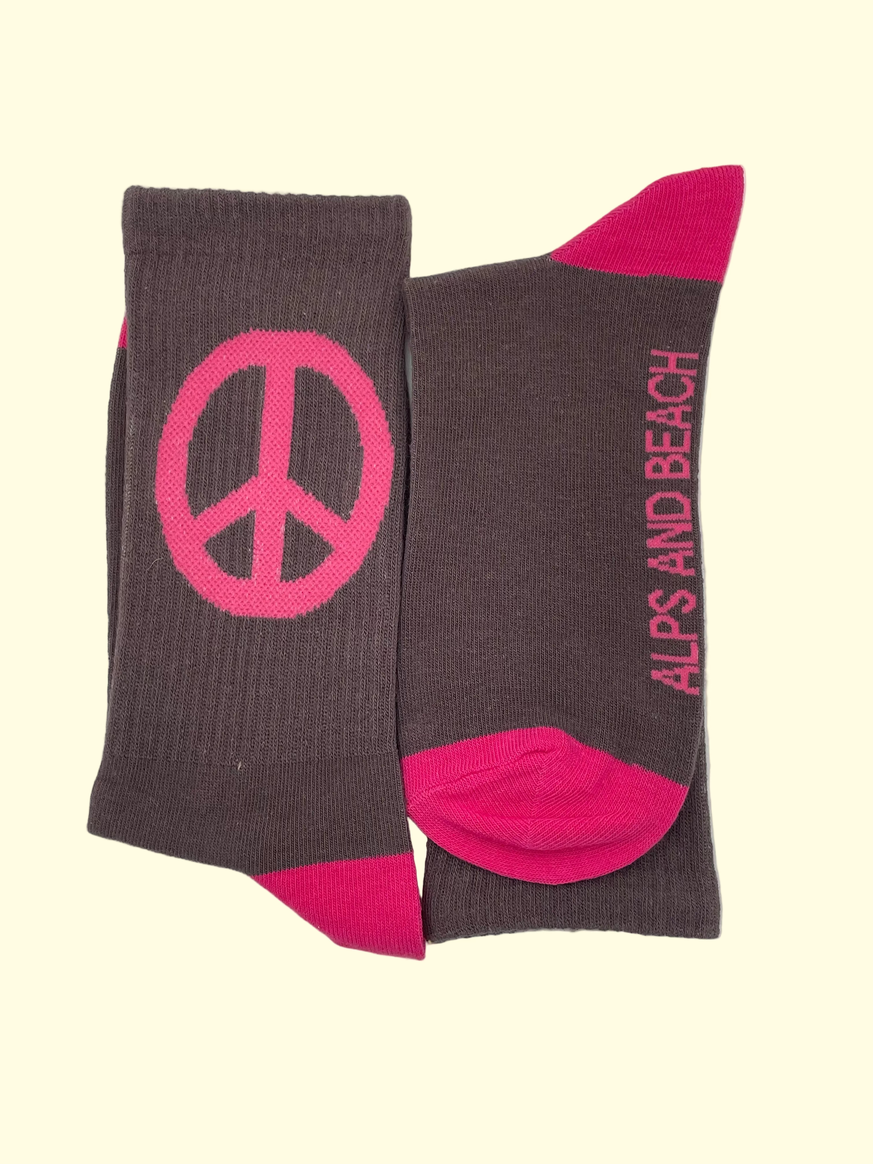 Socken -Braun Peace