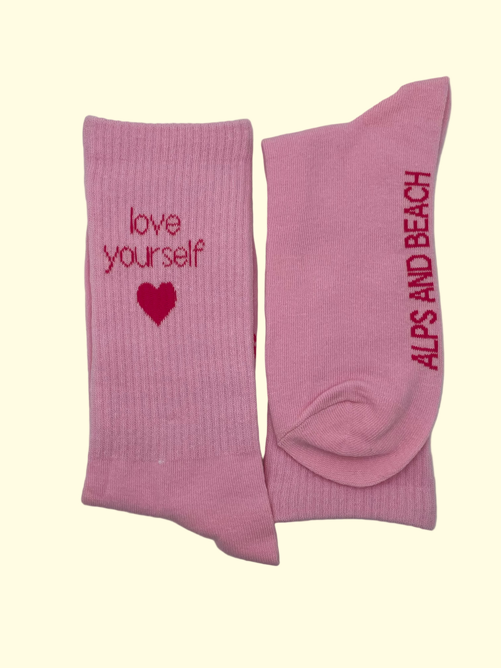 Socken -Rosa Love yourself