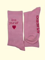 Socken -Rosa Love yourself