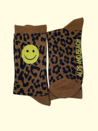 Socken - Leo Braun gelber Smiley