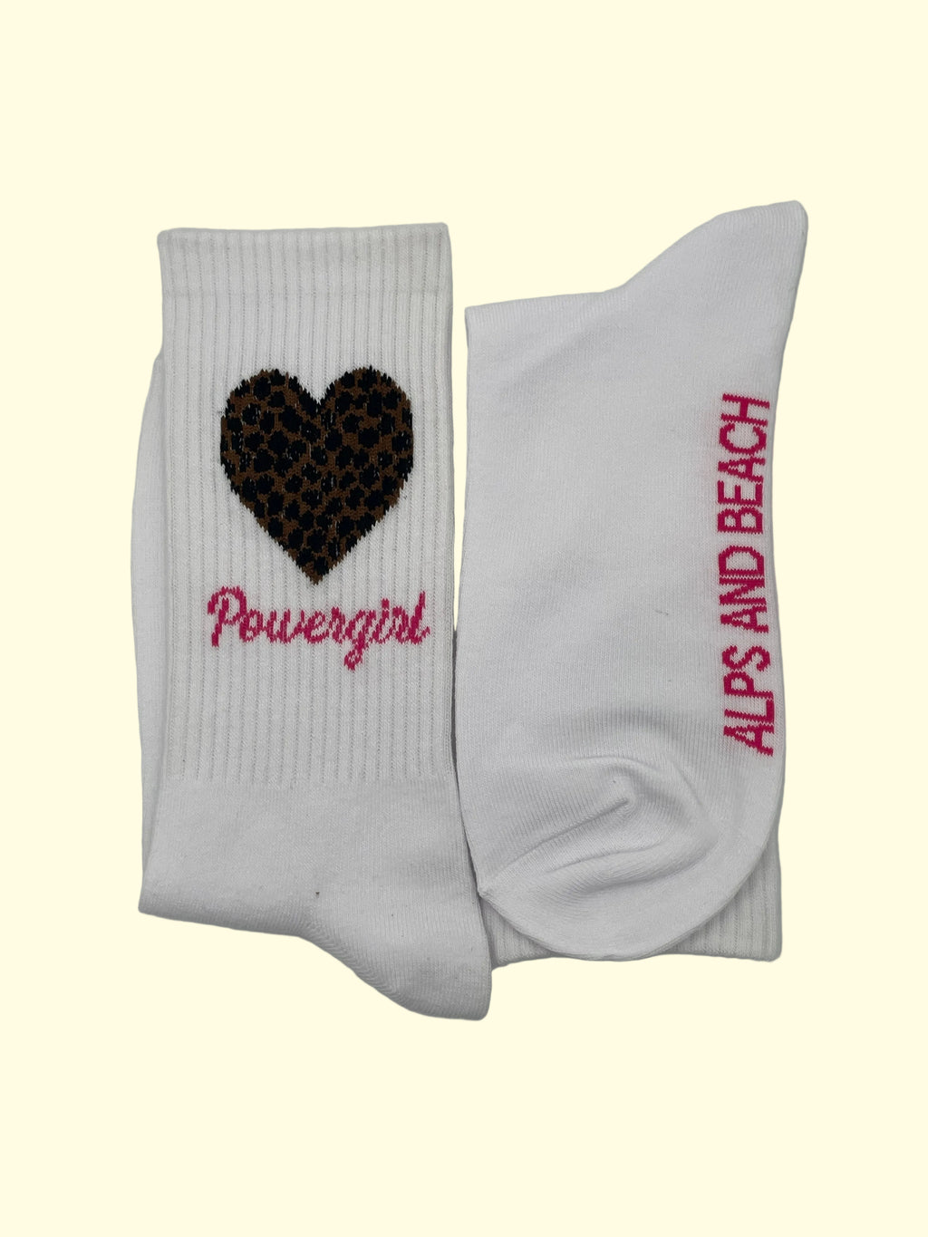 Socken - Weiß Leo Powergirl