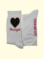 Socken - Weiß Leo Powergirl