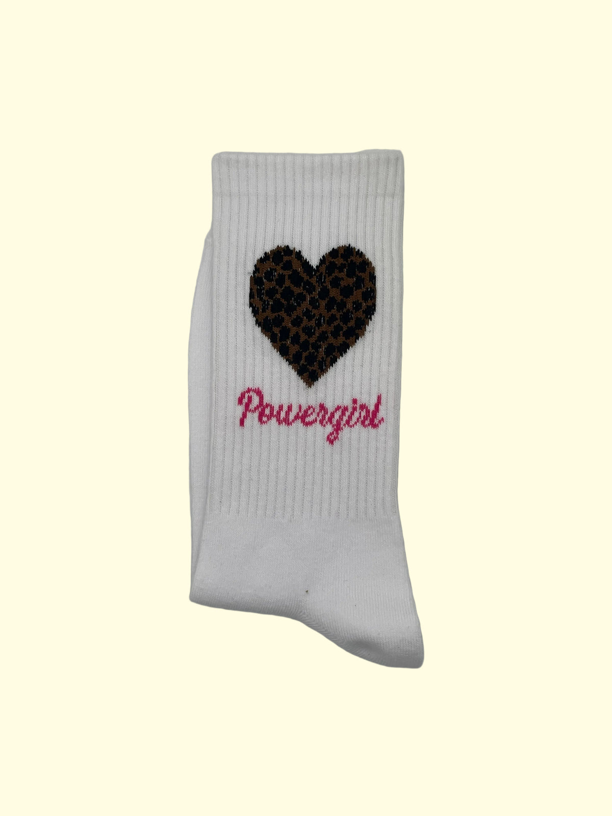 Socken - Weiß Leo Powergirl