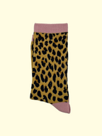 Socken - Leo gelb/rosa