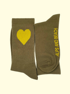 Socken - Herz gelb