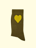 Socken - Herz gelb