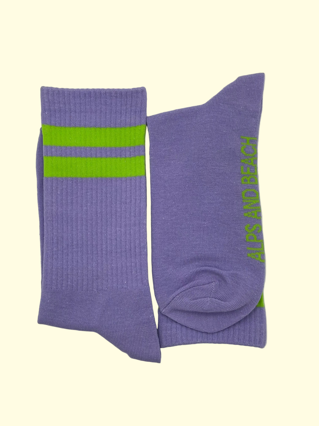 Socken - Lila grüne Streifen