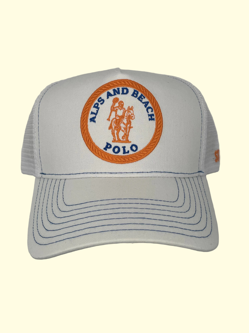ALPS AND BEACH POLO Trucker Cap – Weiß