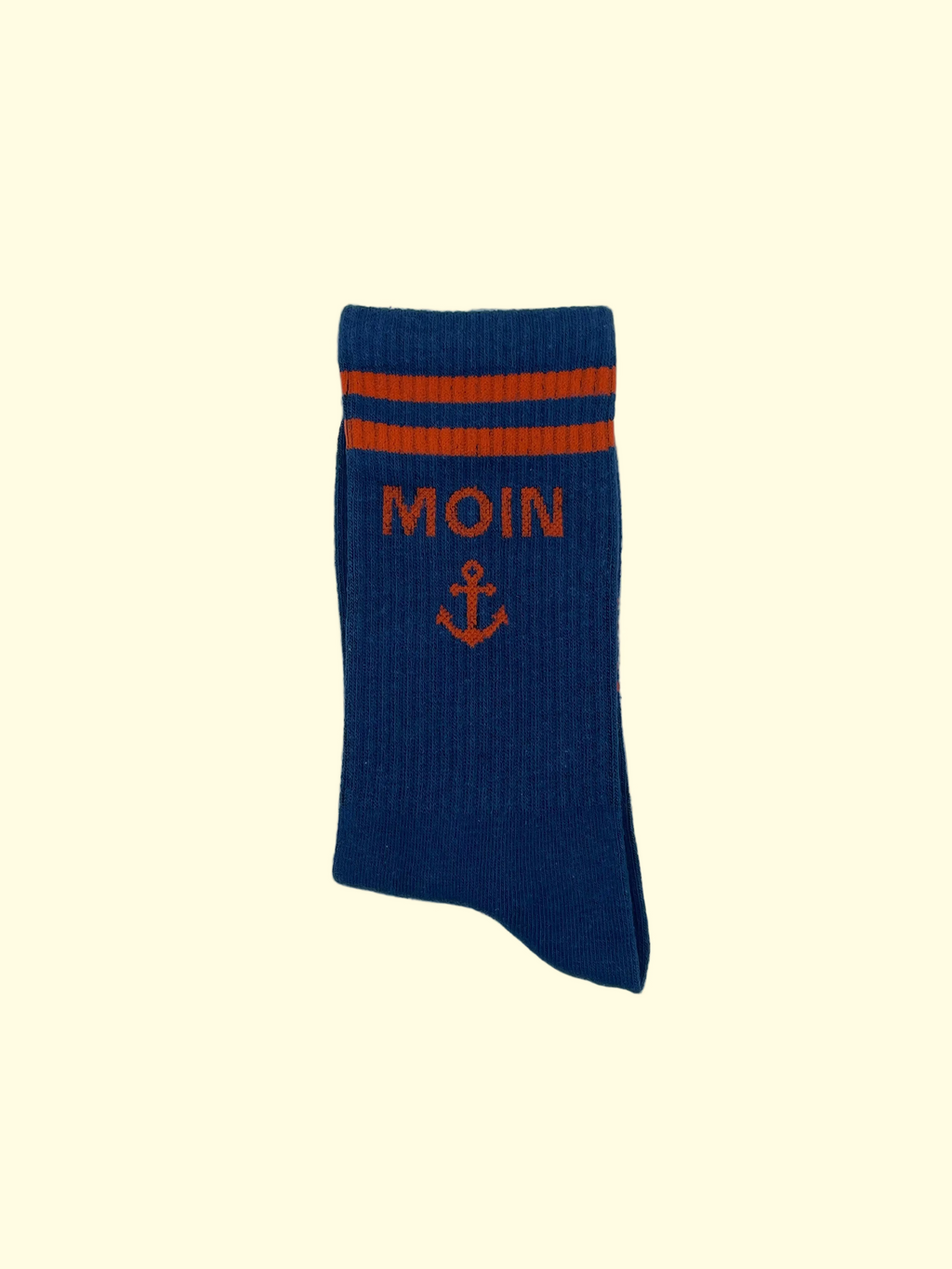 Kindersocken - Blau Moin in Orange