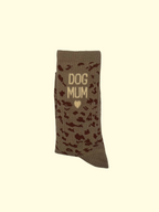 Socken - Beige Braun Dog Mum