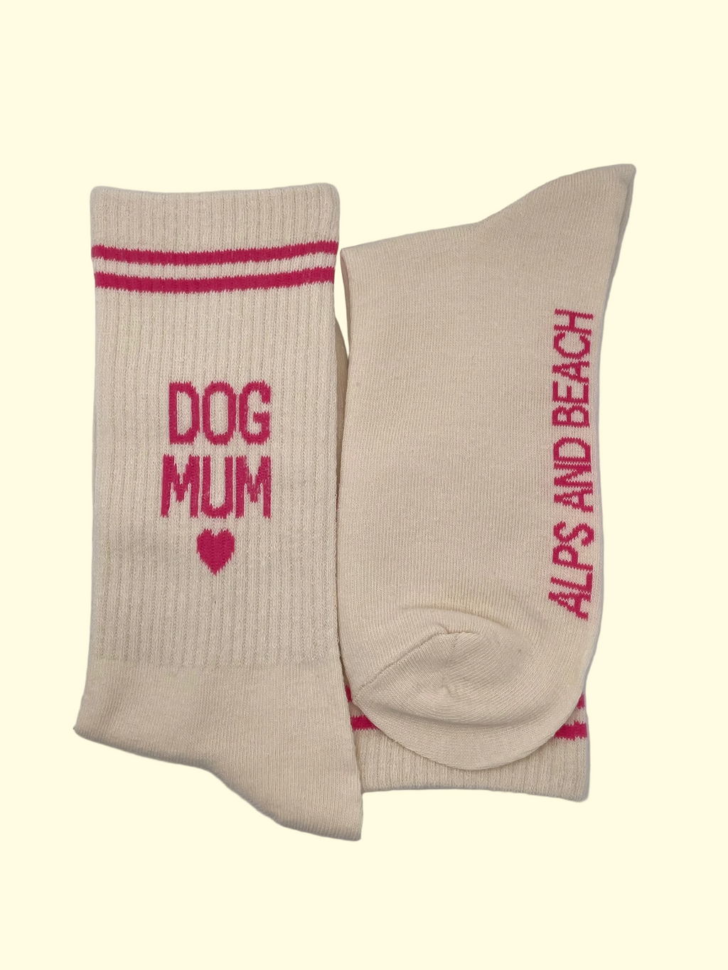 Socken - Dog Mum - pink