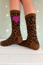 Socken - Leo Herz pink
