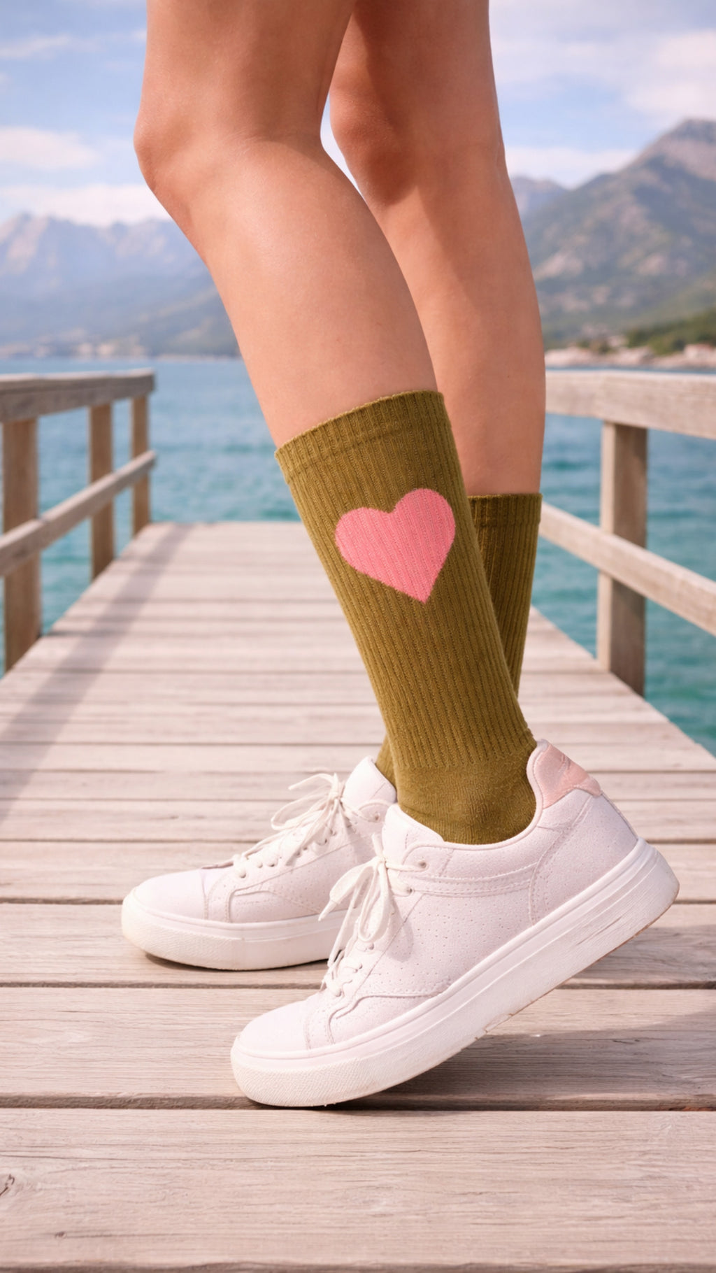 Socken - Herz pink