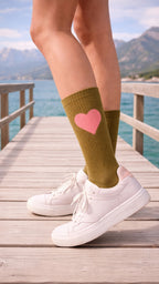 Socken - Herz pink