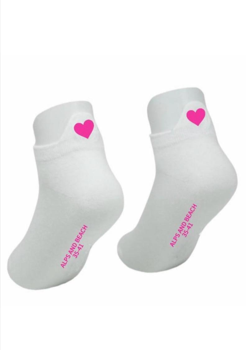 Socken - Sneaker pinkes Herz