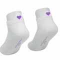 Socken - Sneaker lila Herz